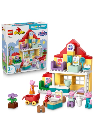LEGO® DUPLO® Peppa Pig Aile Evi 10467 -2 Yaş ve Üzeri Çocuklar için Peppa Pig Figürü İçeren Yaratıcı Oyuncak Yapım Seti (84 Parça)