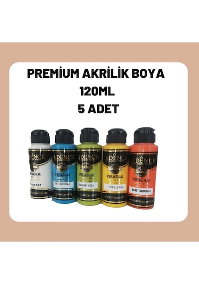 Cadence Akrilik Boya 5 Adet 120 ML