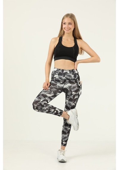 Missmaral Kadın Tayt Yüksek Bel Çift Cepli Siyah - Beyaz Yıldız Desenli Dijital Slim Fit 1058 Siyah - 188143480 Siyah Missmaral Kadın Tayt Yüksek Bel Çift Cepli Siyah - Beyaz Yıldız Desenli Dijital Slim Fit 1058 Siyah - 188143480 Siyah
