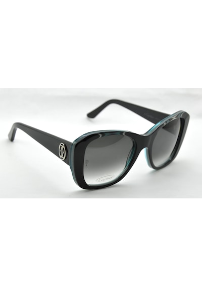 Cartier Emerald Gren Cat Eye Zümrüt Yeşil Siyah Gri Kedi Gözü Kadın Güneş Gözlüğü T8200936 Çok Renkli