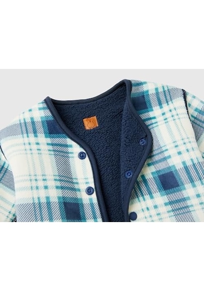 United Colors Of Benetton Önü Düğmeli Çift Taraflı Sweatshirt Sweatshirt Bebek Acı Kahverengi