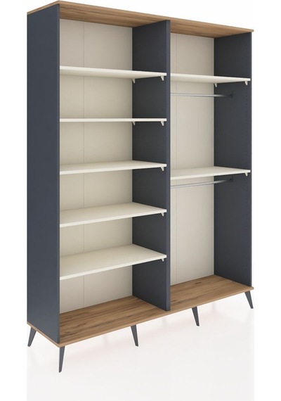 Hyperion Gardrop 7 Raflı 2 Askılı 176x44x221 Antrasit-çam/aytaşı Çam/aytaşı Hyperion Gardrop 7 Raflı 2 Askılı 176x44x221 Antrasit-çam/aytaşı Çam/aytaşı