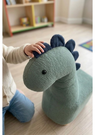 Argimo Rexy Dinozor Bebek Çocuk Odası Puf Yeşil