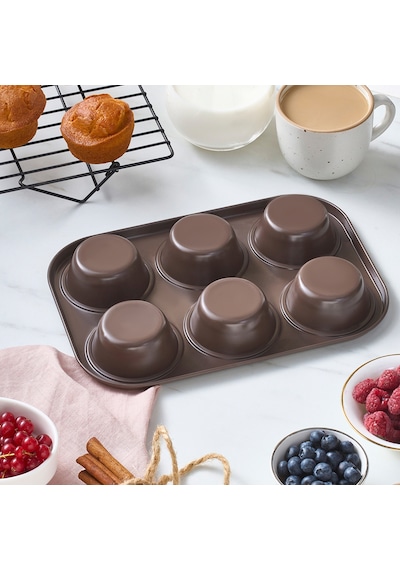 Karaca Mocca 6'lı Muffin Kalıbı Mokka