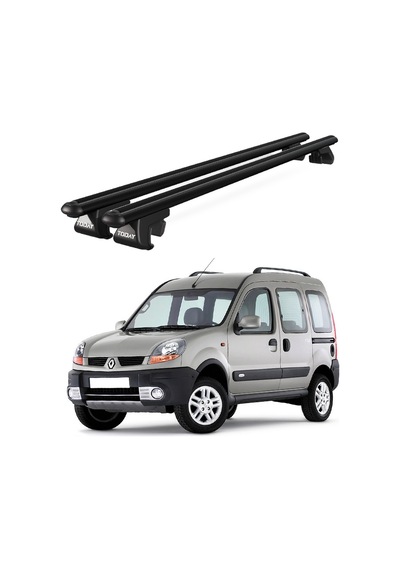 Venüs Renault Kangoo 1997-2007 Uyumlu Siyah Ara Atkı Port Bagaj Tavan Barı