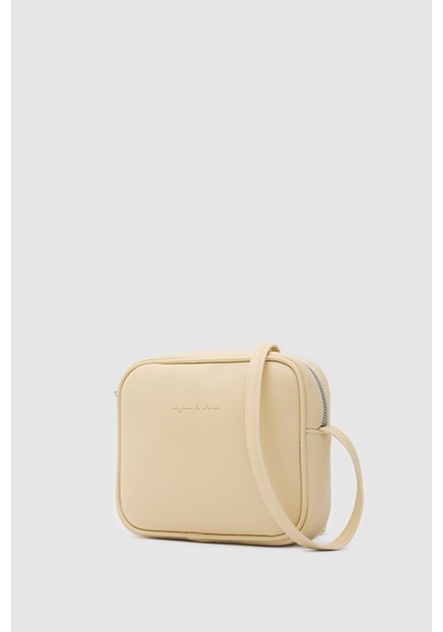 Shule Bags Lina Çapraz Çanta Butter Yellow Krem