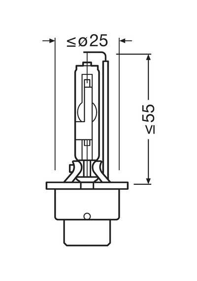Ampul D4sxnn 35w P32d-5 2x2 Tr 2b Xenarc Night Breaker Laser, Xenon Far Ampulü 66440xn2-2hb Belirtilmemiş