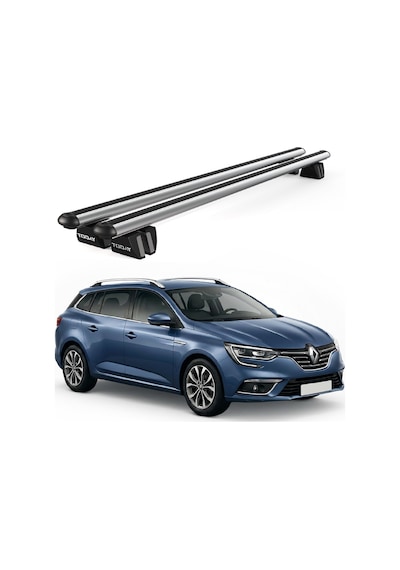 Pençe Renault Megane Sw 2016-2023 Uyumlu Gri Ara Atkı 109cm Port Bagaj Tavan Barı