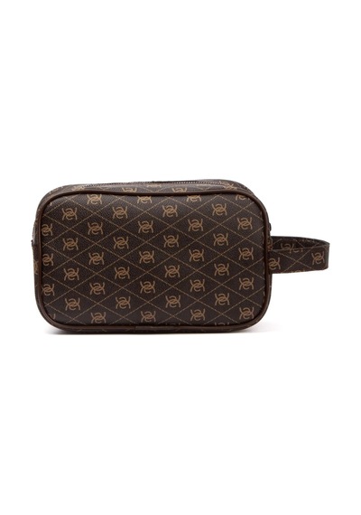 Tuldar Erkek Deri Portföy Clutch Traş Kozmetik Bakım Ve Günlük El Çantası Tul374 Kahverengi