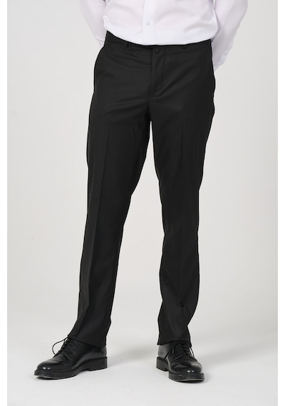 Erkek Regular Fit Kumaş Pantolon Siyah