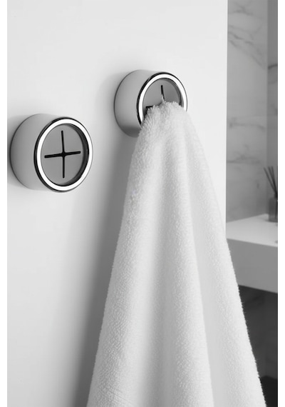 Çok Amaçlı Pratik Tak Çek Güçlü Askılık Banyo Lif Askısı Mutfak Bez Askı Havlu Askı Gümüş