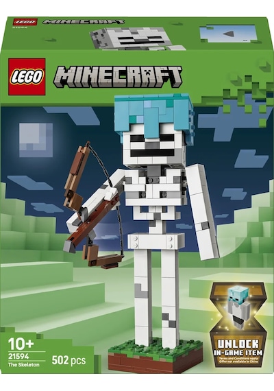 LEGO® Minecraft® İskelet 21594 - 10 Yaş ve Üzeri Çocuklar için Aksesuarlar İçeren Yaratıcı Oyuncak Yapım Seti (502 Parça)