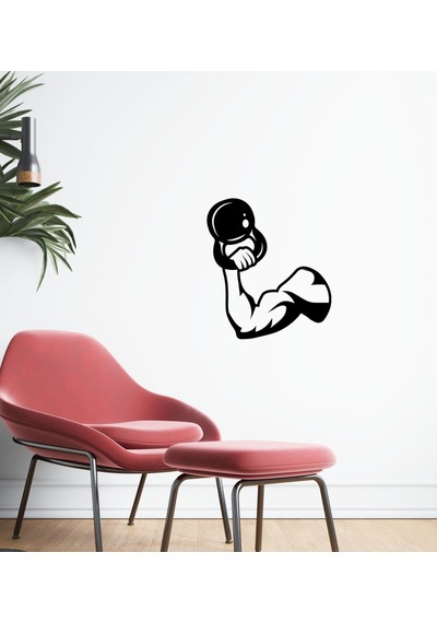 Bk Home Gym Tasarımlı Duvar Sticker-15