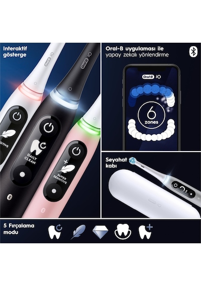Oral-b İo 6 Smile Şarjlı Diş Fırçası - Siyah