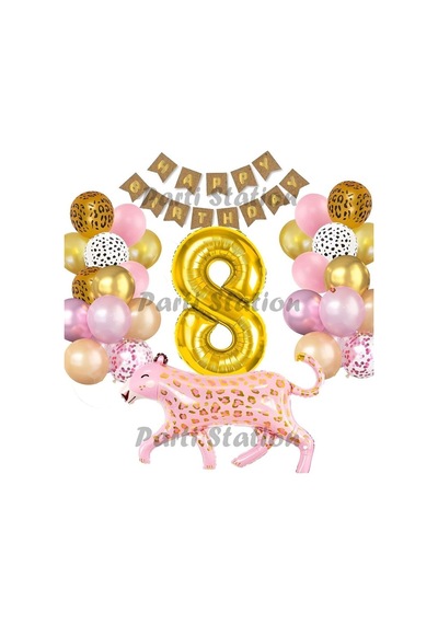 Pembe Leopar 8 Yaş Balon Set Pspinkleoxxx Sku: Zeusb0f3x4kffw .