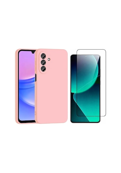 Vendas Samsung Galaxy Uyumlu  A37 Kılıf Zore Mara Lansman Kapak + Cam Ekran Koruyucu Pembe