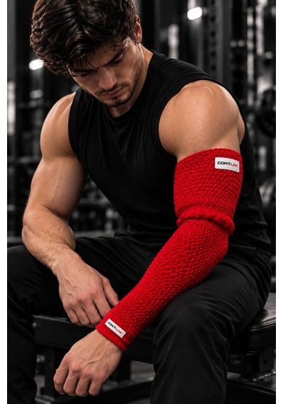 Bilek Güreşi Kol Isıtıcı Ön Kol Dirsek Isıtıcı / Arm Warmer Kırmızı