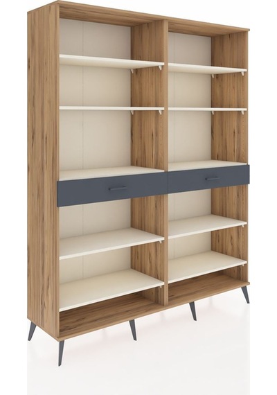 Hyperion Gardrop 10 Raflı 2 Çekmeceli 176x44x221 Çam-aytaşı/antrasit Aytaşı/antrasit Hyperion Gardrop 10 Raflı 2 Çekmeceli 176x44x221 Çam-aytaşı/antrasit Aytaşı/antrasit