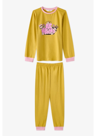 Penti Kız Çocuk Kindly Friends Uzun Kollu Pamuklu 2li Pijama Takımı Çok Renkli Penti Kız Çocuk Kindly Friends Uzun Kollu Pamuklu 2li Pijama Takımı Çok Renkli