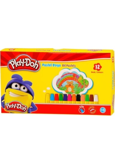 Pastel Boya- Play-doh 12 Renk Çok Renkli
