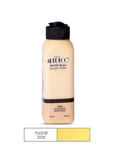 Akrilik Boya 140 Ml Renk Seçmeli Pastel Renkler Turuncu