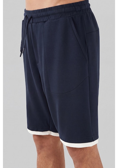 Buratti Oysho Kumaş Çift Katmanlı Paça Detaylı Bağlamalı Short Erkek Short 5908091 İndigo