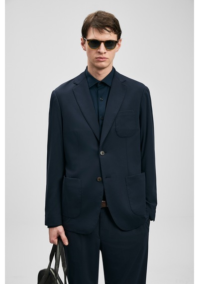 Lufian Luıs Spor Erkek Blazer Ceket Slim Fit Lacivert Lacivert 111140178100200