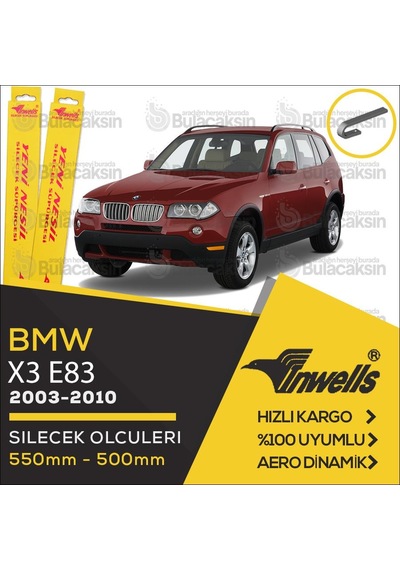 Bmw X3 E83 Muz Silecek Takımı 2003-2010 İnwells