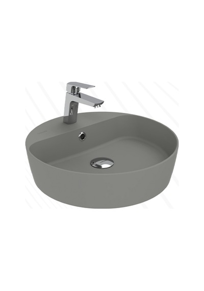 Creavit Loop LP146-00CG00E Masa Üstü Çanak Lavabo Extra Cool Grey 45 CM
