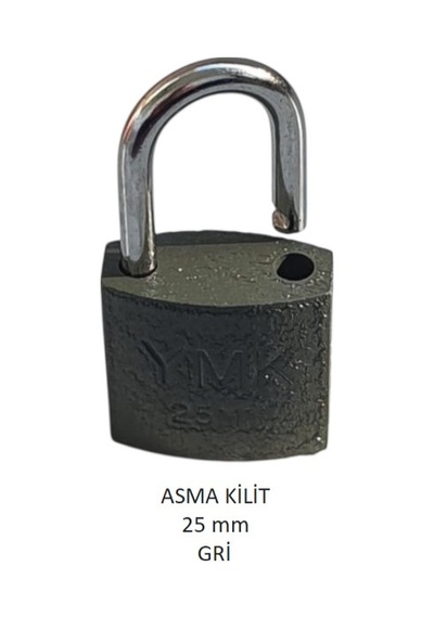 Adilon Asma Kilit, 25 Mm Gri