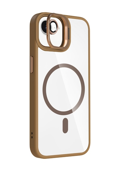 Apple İphone 16e Kılıf Standlı Ve Kamera Lens li M-safe Şarj Özellikli Sararmaz Kılıf