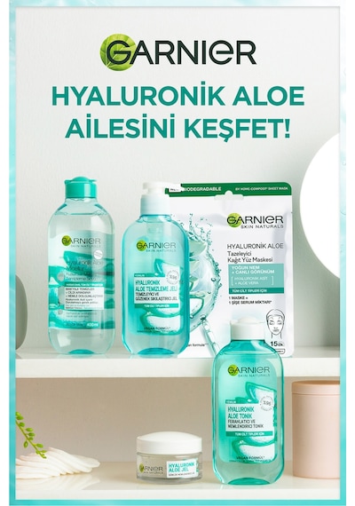 Garnier Micellar Hyaluronik Aloe Kusursuz Makyaj Temizleme Suyu 400 ML