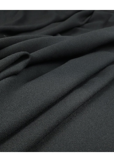 Siyah Renkte Krep Kumaş En 140 Cm X Boy 385 Cm -9586 Siyah