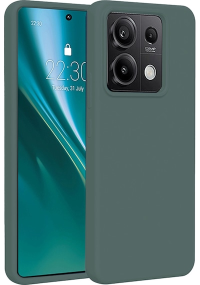Xiaomi Redmi Note 13 Pro 4g Kılıf Premiums Silikon Arka Kapak Koyu Yeşil