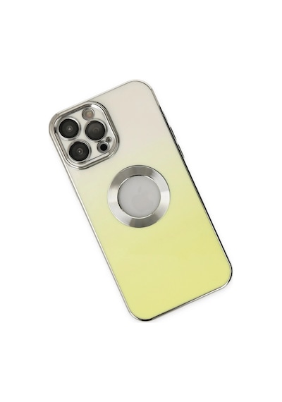 Newface - 825 - Apple iPhone Uyumlu  13 Pro Max Kılıf Best Silikon - Ece-umay - - Sarı