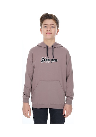 Toontoy Kids Toontoy Erkek Çocuk Baskılı Sweatshirt Acı Kahve