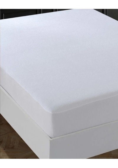 Bebesi Fitted Tek Kişilik Alez Pamuk 100x200+30 Cm Sıvı Geçirmez Beyaz
