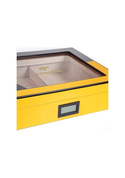Cohiba Sarı Nokta Desenli Humidor Puro Kutusu