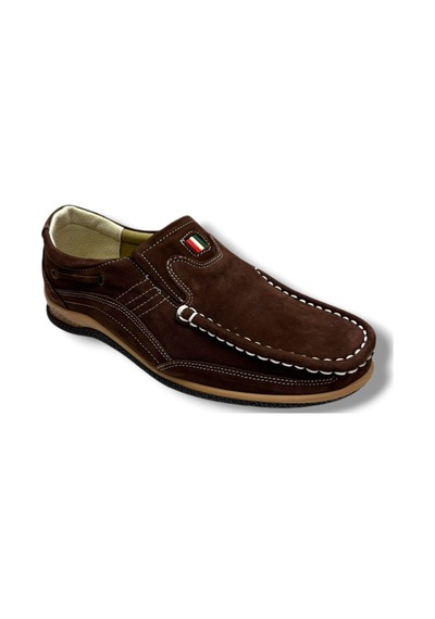 Master 1706-26 Hakiki Nubuk Deri Casual Erkek Ayakkabı Kahverengi