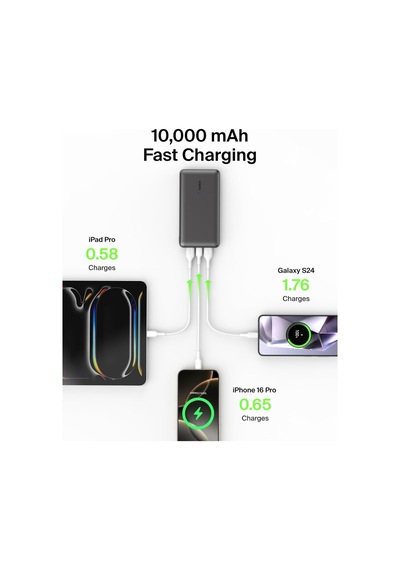 Belkin Usb-c Taşınabilir Powerbank, 10000 Mah, 1 Usb C Bağlantı N Diğer