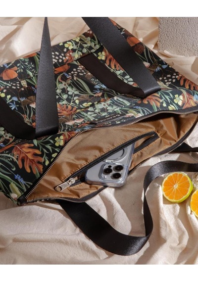 Eco Forest Omuz Çantası / Tote Bag Yeşil - Kahverengi