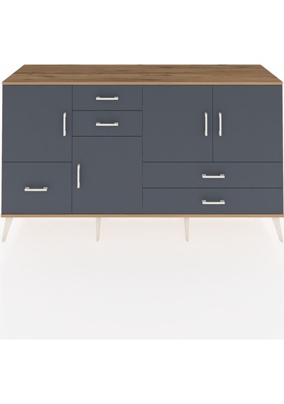 Hyperion Konsol 4 Raflı 5 Çekmeceli 4 Kapaklı 176x44x99 Çam-antra Çam-antrasit Hyperion Konsol 4 Raflı 5 Çekmeceli 4 Kapaklı 176x44x99 Çam-antra Çam-antrasit