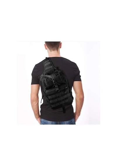 Taktikal Tk1002 Bodybag 20 Lt Çapraz Askılı Çanta Siyah