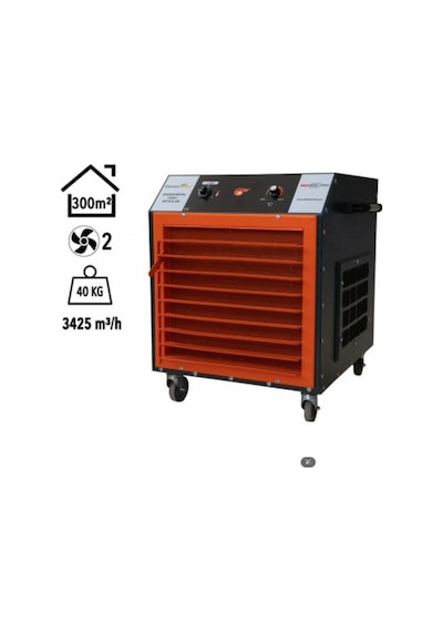 Electrokonfor Pro 40.000w Trifaze Elektrikli Fanlı Isıtıcı 20000w / 40000w Siyah