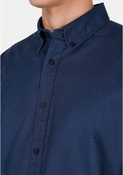 Colin's Colins Regular Fit Shirt Neck Düz Erkek Lacivert Uzun Kol Gömlek Cl1074489 Q1.v1 Nav Lacivert