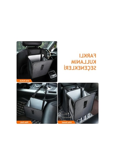 Su Geçirmez Araç Çöp Kutusu - Katlanabilir Tasarım 6998