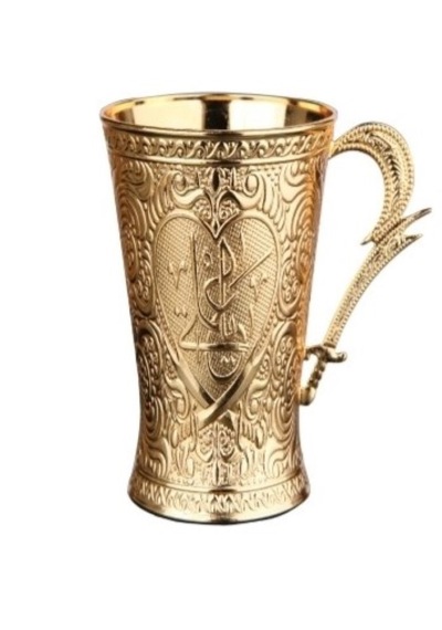 Porselenli Motifli Fincan Ve Desenli 6.5cmx8.5cm Bardak Sunum Set