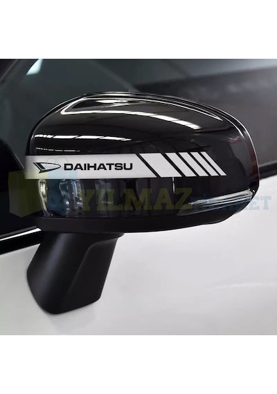 Daihatsu Logo Yan Dikiz Ayna Kapağı Şerit Sticker Etiket 6 Adet 20 X 2 Cm
