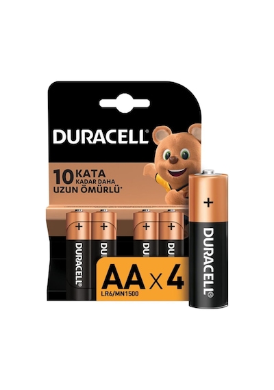 Kalem Pil - Alkalin Pil - 4 Lü Aa Duracel Pil - Belçika Malı Orjina Duracel Pil -