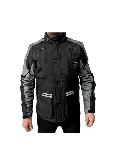 Venom Motosiklet Montu Tourex 4 Mevsim Ce Sertifikalı Touring Long Motor Mont Siyah-gri